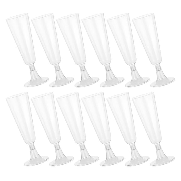 OATIPHO  Sturdy Transparent Plastic Wine Glasses Elegant Home Decor
