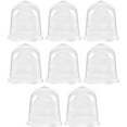 thumbnail image 1 of 8Pcs Transparent Plant Dome Greenhouse Plant Covers Frost Guard Freeze Protection for Plants, 1 of 8