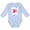 AE-Light Blue, variant on Inktastic Born on The 4th of July Boys or Girls Long Sleeve Baby Bodysuit