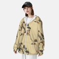 thumbnail image 5 of Kll Vintage Bird Print Men'S Women’s Upf 50+ Sun Protection Outdoor Hoodie Jacket Long Sleeve Fishing Hiking Performance Shirt- Small, 5 of 8