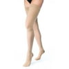 Jobst 114823 Relief 15-20 mmHg Closed Toe Thigh Highs with Silicone Top Band - Size- Beige Medium