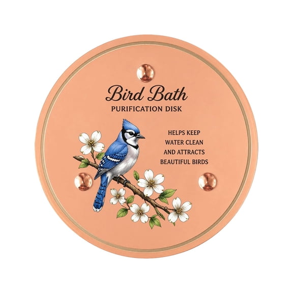 Bird Bath Water Purifier Discs Natural Enzyme Cleaner For Bird Baths Outdoor Garden Pond Water Treatment
