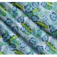 thumbnail image 3 of Soimoi Cotton Cambric Fabric Leaves Tropical Print Fabric by the Yard 42 Inch Wide, 3 of 7