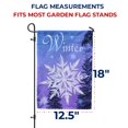 thumbnail image 7 of America Forever Winter Snowflake Garden Flag - 12.5 x 18 inches - Let It Snow Blue Hello Winter Night - Double Sided Seasonal Holiday Yard Outdoor Decorative Garden Flag, 7 of 7