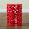 thumbnail image 6 of Baxton Studio Jamila Modern and Contemporary Red Finished metal Outdoor Side Table, 6 of 7