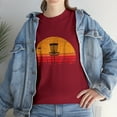 thumbnail image 2 of Vintage Retro Sunset Disc Golf T-shirt, 2 of 2