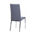 thumbnail image 3 of Topline Home Furnishings Grey Leatherette Dining Chair, 3 of 4