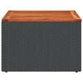 thumbnail image 4 of vidaXL Garden Table Black and Brown PE Rattan Compact Durable, 4 of 5