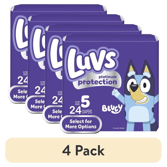 Luvs Platinum Protection Baby Diapers, Size 5 (27+ lbs), 24 Count