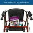 thumbnail image 5 of McKesson Rollator Walker with Seat and Wheels - Red, 300 lbs Capacity, 1 Ct, 5 of 11