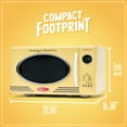 thumbnail image 6 of Nostalgia Retro 0.9 Cu. ft. 800-Watt Countertop Microwave Oven, Yellow, 6 of 6