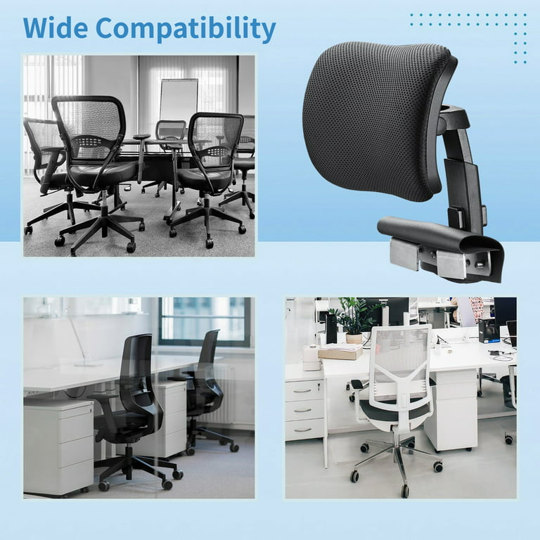 Office Chair Headrest Attachment Universal Head Support Cushion for Any Desk