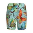 thumbnail image 5 of Naloa Retro Seamless Flying Butterflies Men's Short Pajama Pants, Lounge Comfort Shorts with Elasticized Waistband and Side Pockets - Medium, 5 of 9