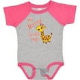thumbnail image 3 of Inktastic My Nonna Loves Me Cute Giraffe Boys or Girls Baby Bodysuit, 3 of 5