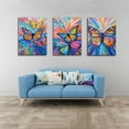 thumbnail image 3 of Hieng Unframed Wall Art Canvas Butterfly Insect Original Art Animal Oil Painting Small Mural, 3 of 6