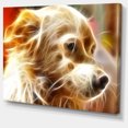 thumbnail image 2 of Tête de Chien Brun Lumineux - Art Mural sur Toile, 2 of 3