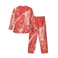 thumbnail image 2 of Kll Beef Steaks Sleepwear Mens Flannel Pajamas,Long Cotton Pj Set, 2 of 9