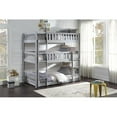 thumbnail image 3 of Pemberly Row Transitional Wood Triple Twin Bunk Bed in Gray, 3 of 4