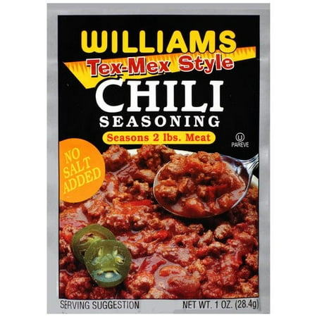 (3 Pack) Williams Chili Seasoning, Tex Mex Style, 1 (Best Pre Made Chili Seasoning)