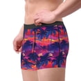 thumbnail image 2 of Uemuo Retro Palms Pattern Men's Boxer Briefs,Trunk Anti-Chafing,Comfortable, Durable, and Stylish Underwear-Large, 2 of 9