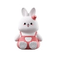thumbnail image 2 of Fasiaou Cute Rabbit Night Light, Intelligent Timed, Silicone Dimmable Nursery Nightlight for Nursery, Silicone Rechargeable Bedside Touch Night Lights for Home Decor-Pink,Style B, 2 of 6