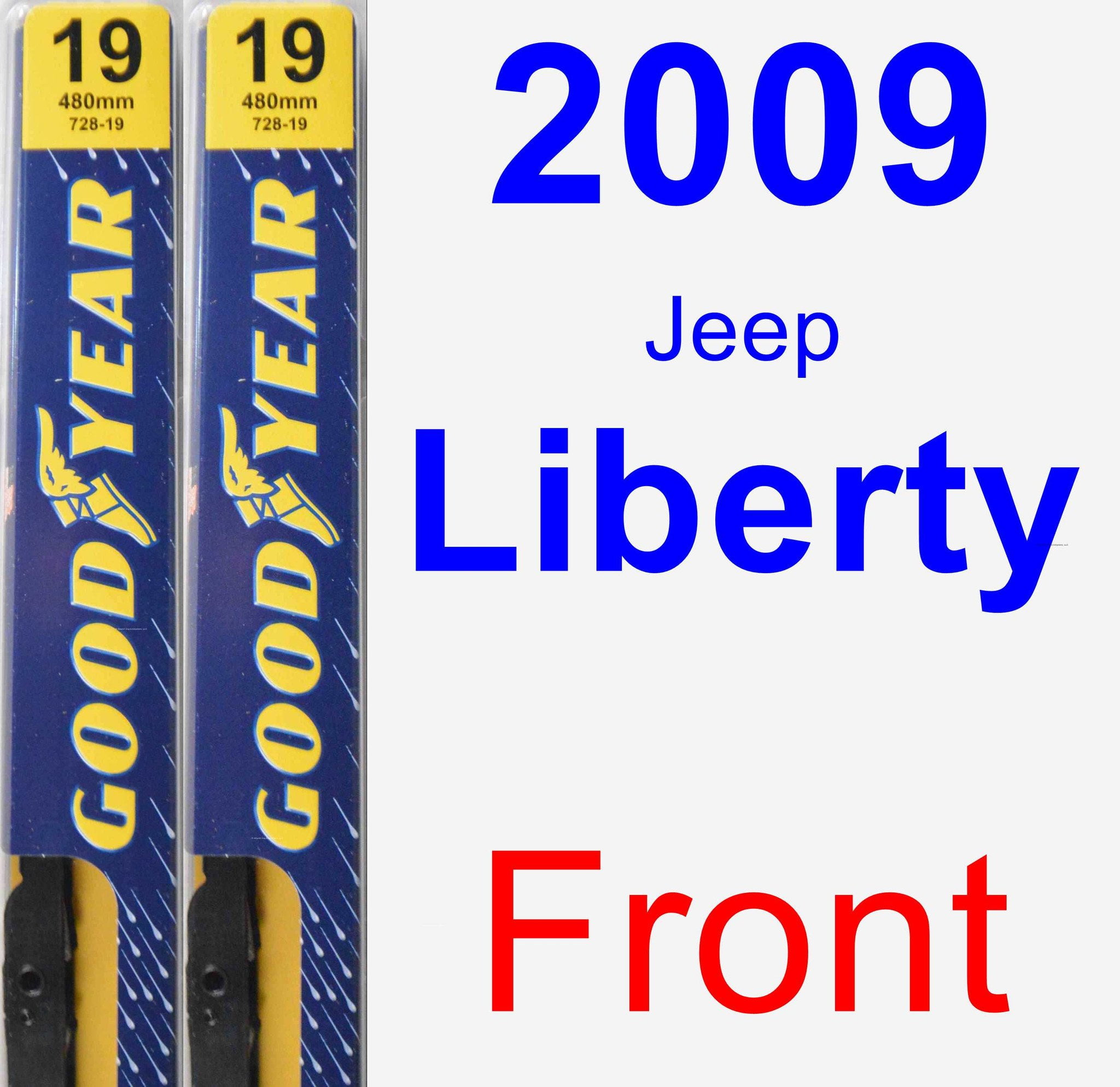 2009 Jeep Liberty Wiper Blade Set/Kit (Front) (2 Blades) - Premium -  