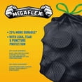 thumbnail image 3 of Xtratuff MegaFlex 30 Gallon Kitchen Drawstring Trash Bags – 90 Count, Black, Unscented, Heavy Duty with Leak & Tear Protection, 3 of 8