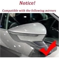 thumbnail image 1 of Carbon Fiber Black Car Rear View Door Wing Side Mirror Cover Caps Shell Case Compatible For Seat Leon Lion 5F III . 6F V KJ1 Arona KJ7(Carbon pattern), 1 of 7