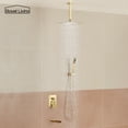 thumbnail image 3 of Boyel Living 10 Inch Ceiling Mount Rain Shower System Shower Combo Handheld Shower Brushed Gold, 3 of 7