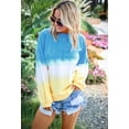 thumbnail image 1 of Sweatshirt Tie Dye pour Femmes Décontracté Léger Doux Confortable Ample Col Rond Tunique Grande Taille, 1 of 4