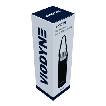 18 oz Hygienic Borosilicate Glass Water Bottle