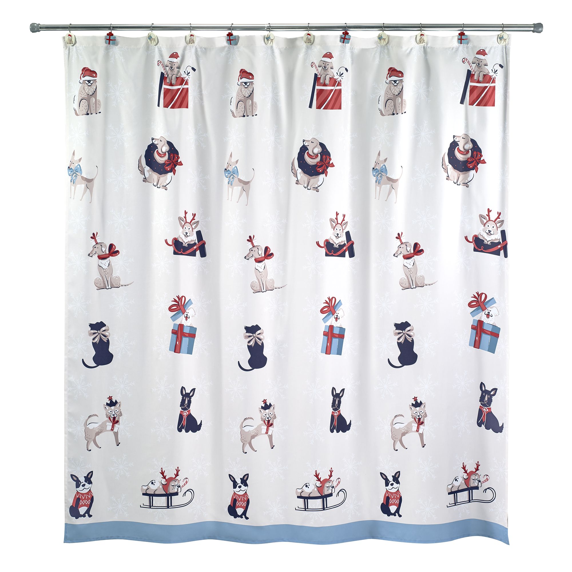 Holiday Dogs Shower Curtain