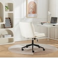 thumbnail image 4 of Newboti Furniture Bizerte Adjustable Swivel Criss-Cross Chair, Wide Seat/ Office Chair /Vanity Chair, White BN.1148, 4 of 13