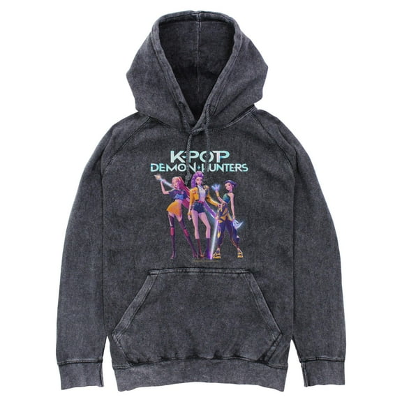 Mens KPop Demon Hunters Girls Group Shot Lightweight Hoodie