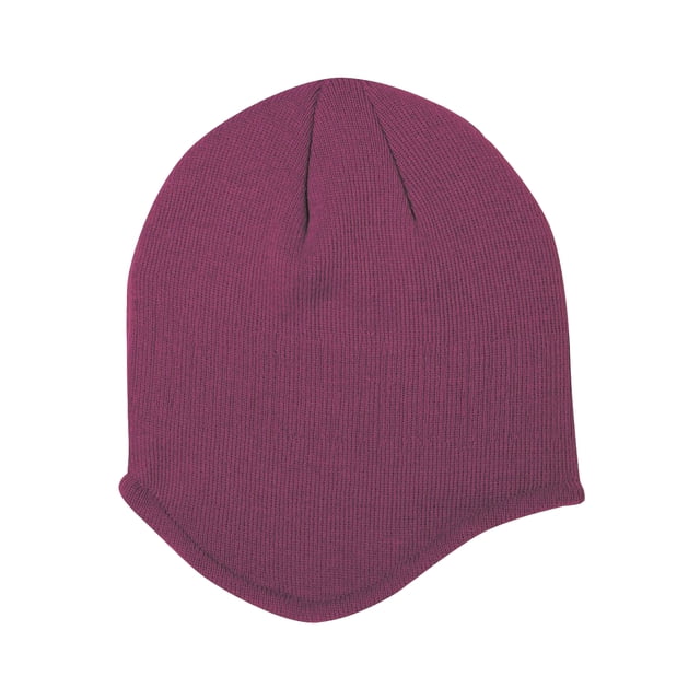 Acrylic Knit Helmet Beanie - Maroon