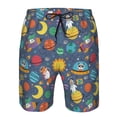 thumbnail image 4 of Naloa Cartoon Space Men's Beach Shorts, Surfing shorts, Swim trunks, Quick Dry Swim Trunks for Surfing Beach Fun - XX-Large, 4 of 9