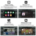 thumbnail image 6 of Android 9 Double Din Car Stereo For Ford C-Max/Connect/Fiesta/Focus/Fusion/Galaxy/Kuga S-Max/Transit/Mondeo Schwarz GPS Navigation Head unit |2G+32G 7 Inch| WIFI Google Bluetooth Backup Camera&Canbus, 6 of 7
