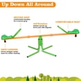 thumbnail image 4 of Leumius Teeter Totter Seesaw for Kids,Outdoor 360 Degrees Rotating Playground Equipment for 3-6 Years Old Kids,Green, 4 of 6