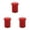 red 3PCS, variant on Silicone Ice Glass Mold Single Hole Ice Cup Summer Ice Cup Ice Tray Mold