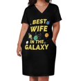 thumbnail image 3 of Vestido holgado con bolsillos para San Valentín, la mejor esposa de la galaxia, vestidos de novia para fiestas, vestidos de verano para mujer 2025, 3 of 7