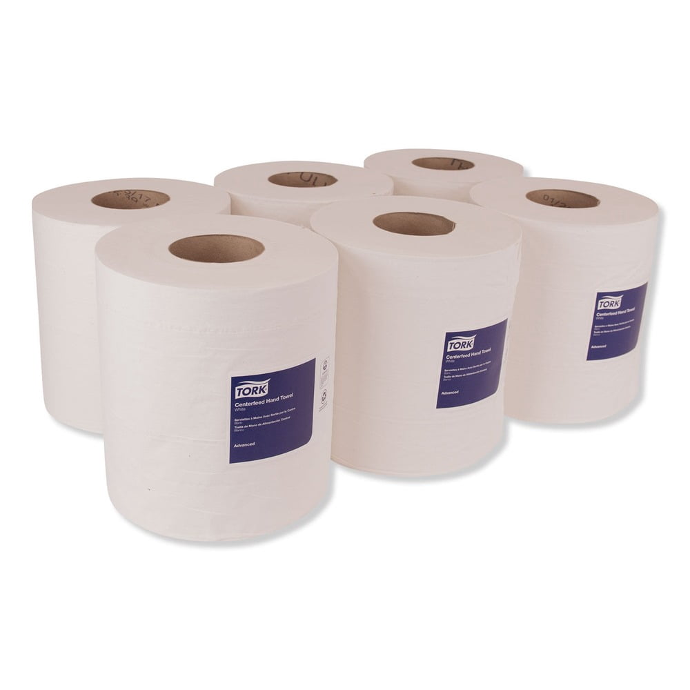 Tork Molnlycke 121202 Soft Centerfeed Hand Towel, 7.8 in Dia x 599.83 ft L x 8-1/4 in W Roll, 610, Recycled Fiber/Paper