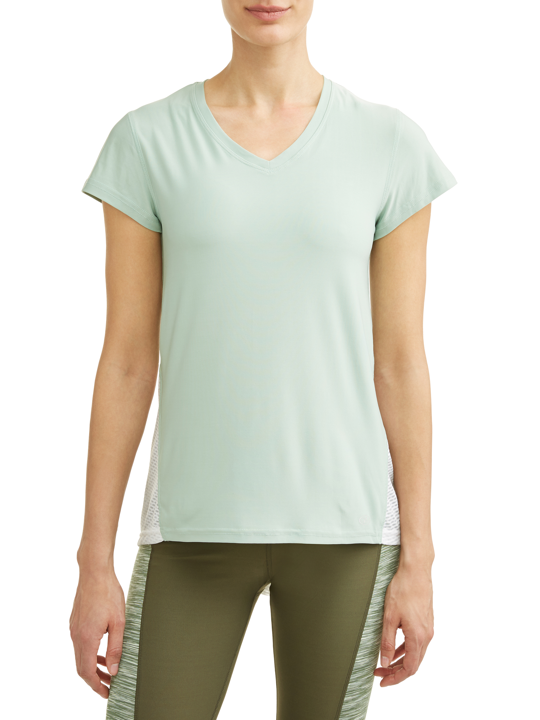 Women's Active V-Neck Short Sleeve Tie Back Performance T-Shirt - image 4 of 4