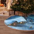 thumbnail image 5 of Fotbe Mountain Cottage In Snow Pattern Christmas Tree Skirt, Tree Skirts Plush Christmas Decorations, Christmas Tree Skirts Xmas Decorations Holiday Party Decor-48", 5 of 6