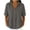 Gray, variant on Women's Short Sleeve Summer Casual Rayon Linen Solid Lapel Button Snap V Neck Top