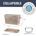 thumbnail image 3 of Collapsible Laundry Basket LUXE (300D) - Navy Noir/Cream (2PK), 3 of 8