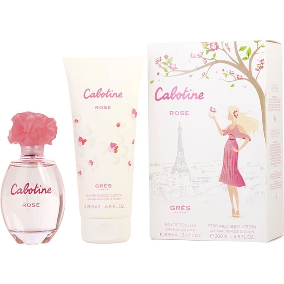 CABOTINE ROSE by Parfums Gres EDT SPRAY 3.4 OZ & BODY LOTION 6.8 OZ Parfums Gres CABOTINE ROSE WOMEN