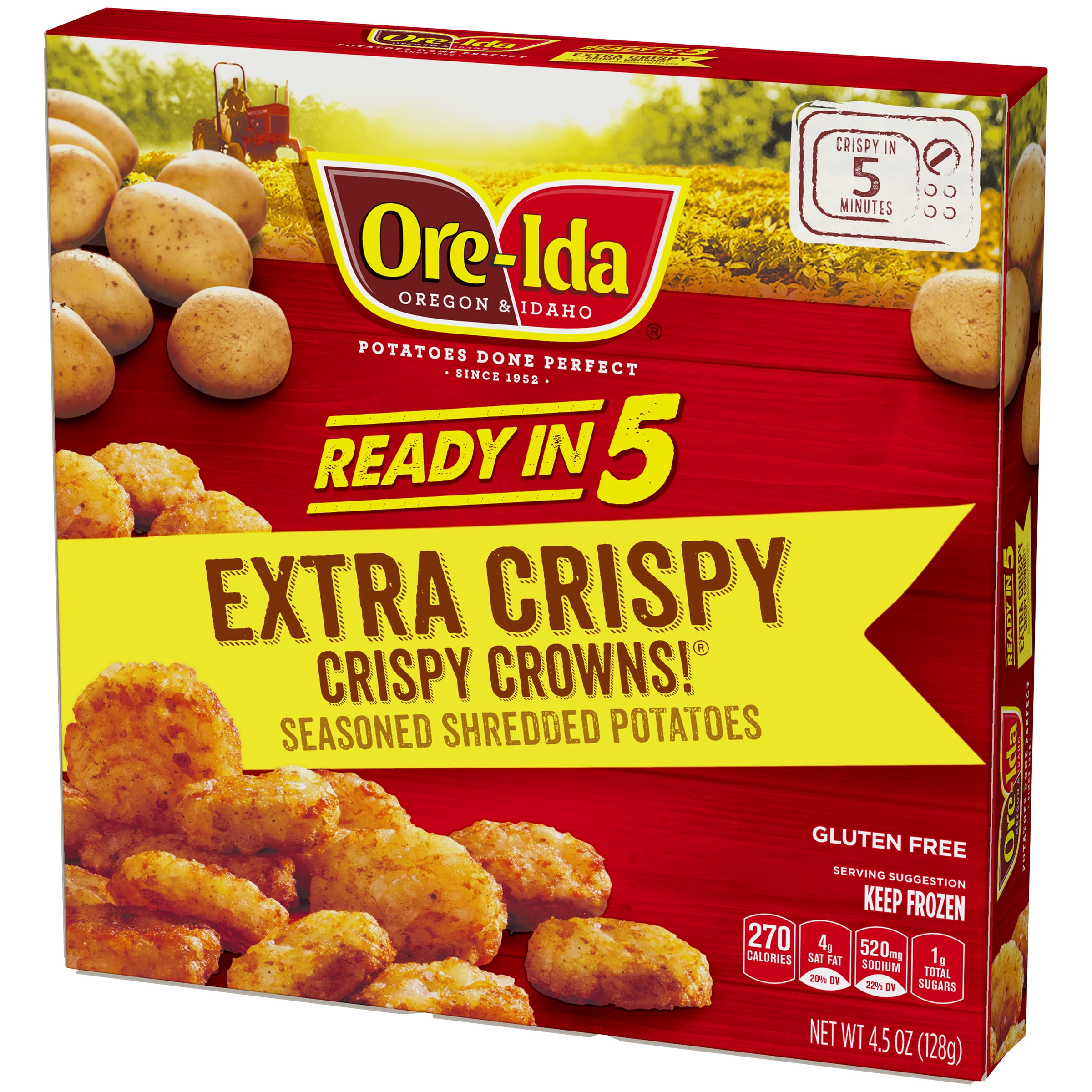 Ore Ida Extra Crispy Crown Tater Tots 4 5 Oz Box