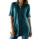 thumbnail image 1 of Vestidos Casuales Para Mujer, Blusas De Mujer De Moda Moda de verano para mujer, cuello en V, manga tres cuartos, color liso, 1 of 8