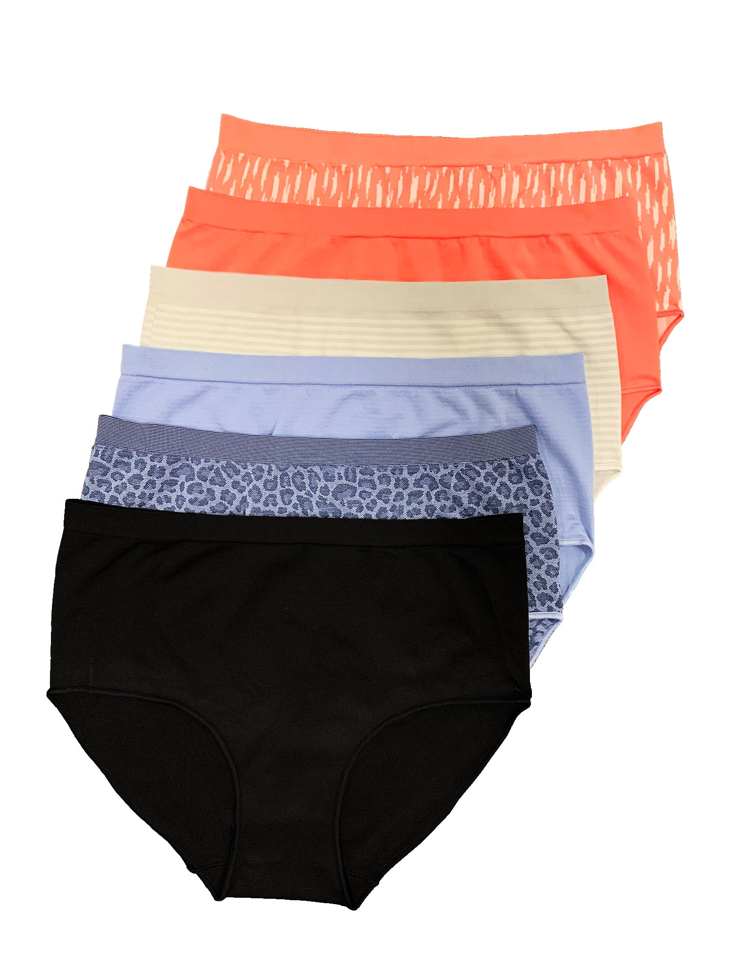 Secret Treasures Women's Seamless Brief Panties, 6Pack