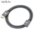 thumbnail image 3 of DP trenzado blindaje cable portátil masculino a mujer cordón rápido velocidad anti-interferencia extensor de escritorio PC Suministros 2M Scienceny EL005839-02, 3 of 7